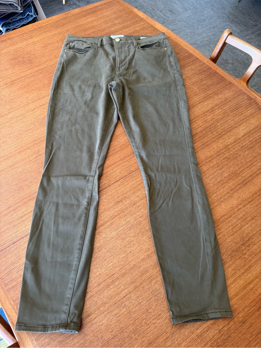 Frame Denim Olive-Tone Pants